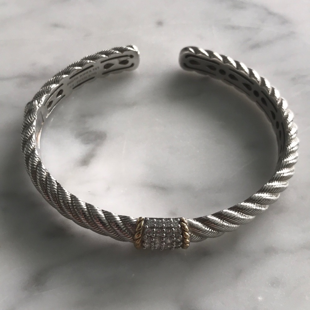 🎉SOLD ON EBAY🎉 - Judith Ripka Sterling Silver Hinged Cuff (NEW)